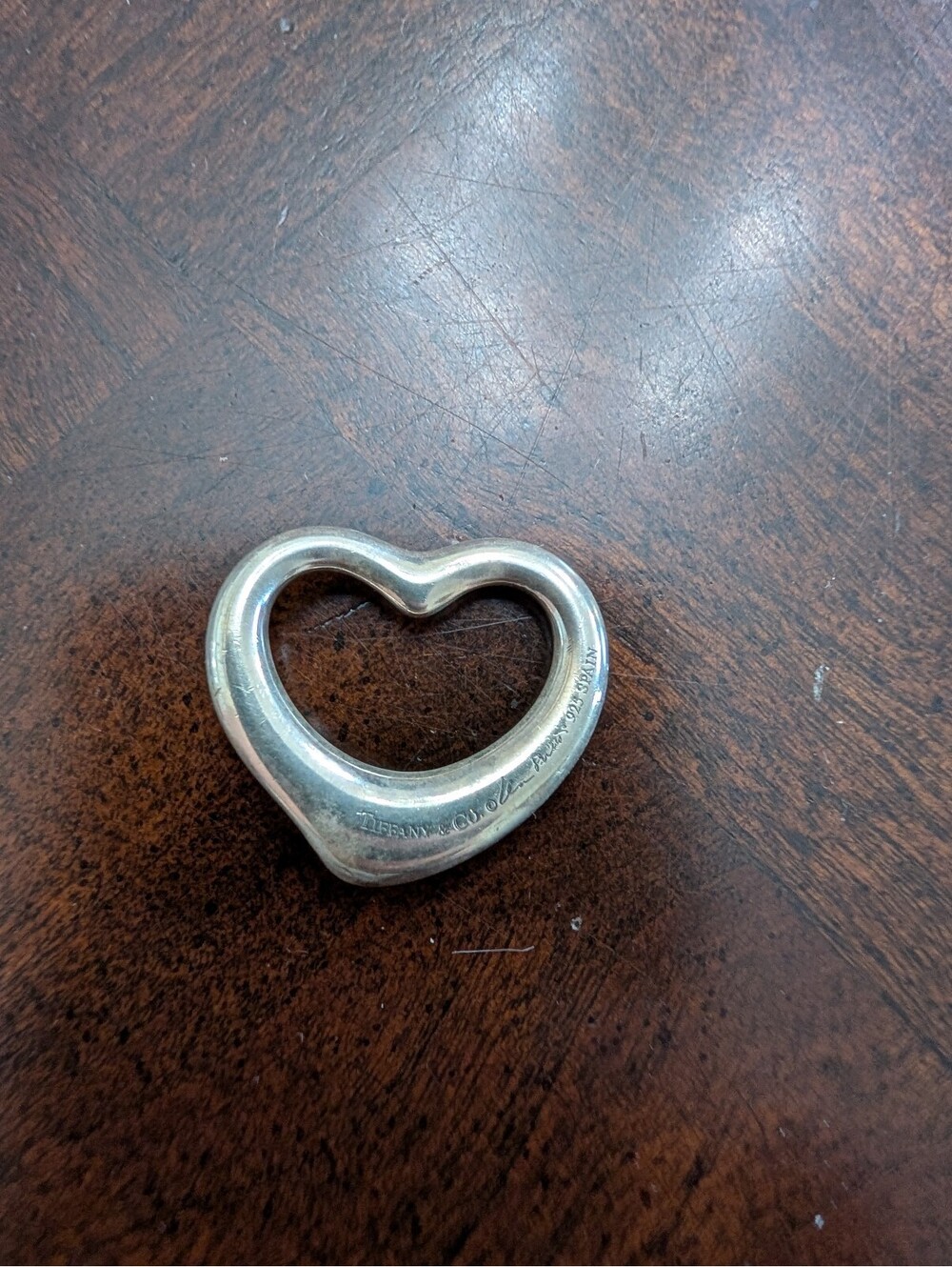 Vintage Tiffany & Co Elsa Peretti 925 Sterling Silver Medium Heart Pendant